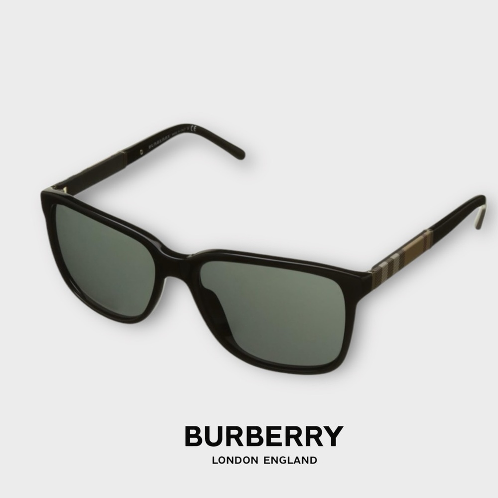 Burberry Square Plaid Gray Sunglasses Unsiex with box, NWT